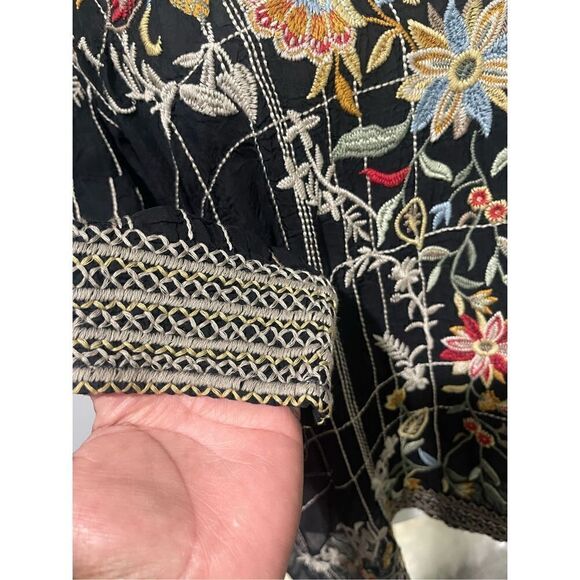 Johnny Was Sienna Blouse Embroidered (S) Boho, - Picture 5 of 11